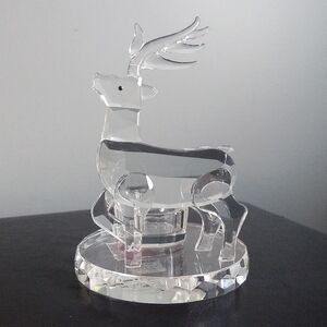 Fifth Avenue Ltd Crystal Reindeer Candle Holder